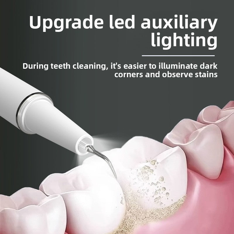 Ultrasonic Electric Tooth Cleaner with LED Light