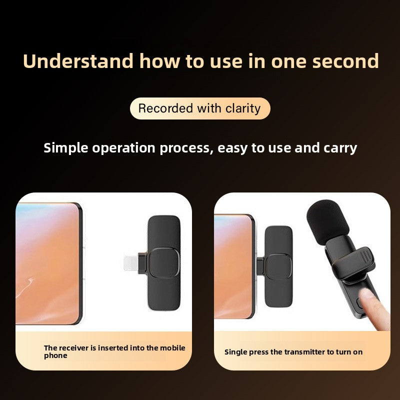Bluetooth mini collar clip microphone