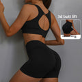 Womens Seamless Yoga Set High Waist Workout Outfit