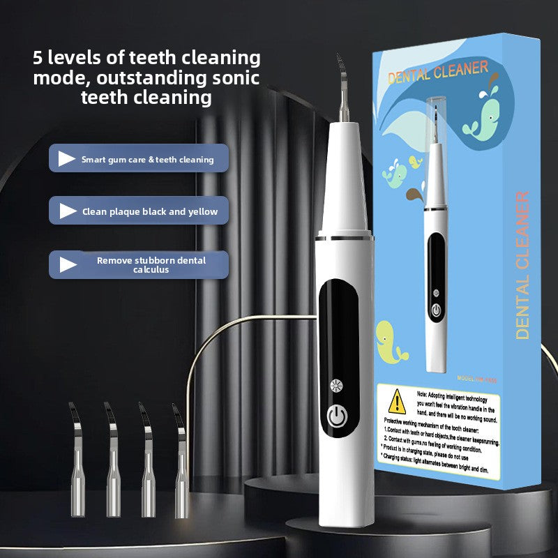 Ultrasonic Electric Tooth Cleaner with LED Light