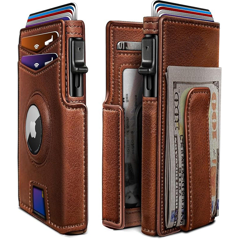 Magnetic Flip RFID Protection Mens Wallet