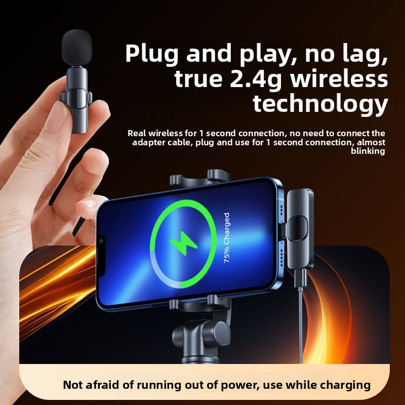 Bluetooth mini collar clip microphone