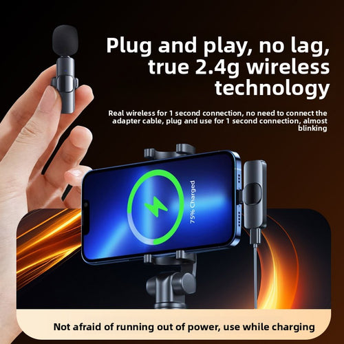 Bluetooth mini collar clip microphone