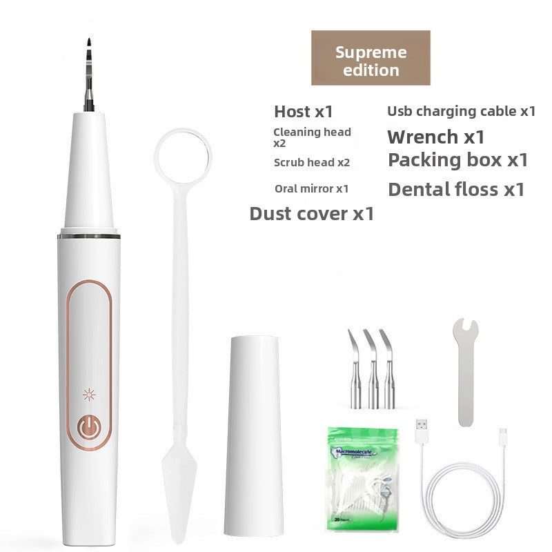 Ultrasonic Electric Tooth Cleaner with LED Light