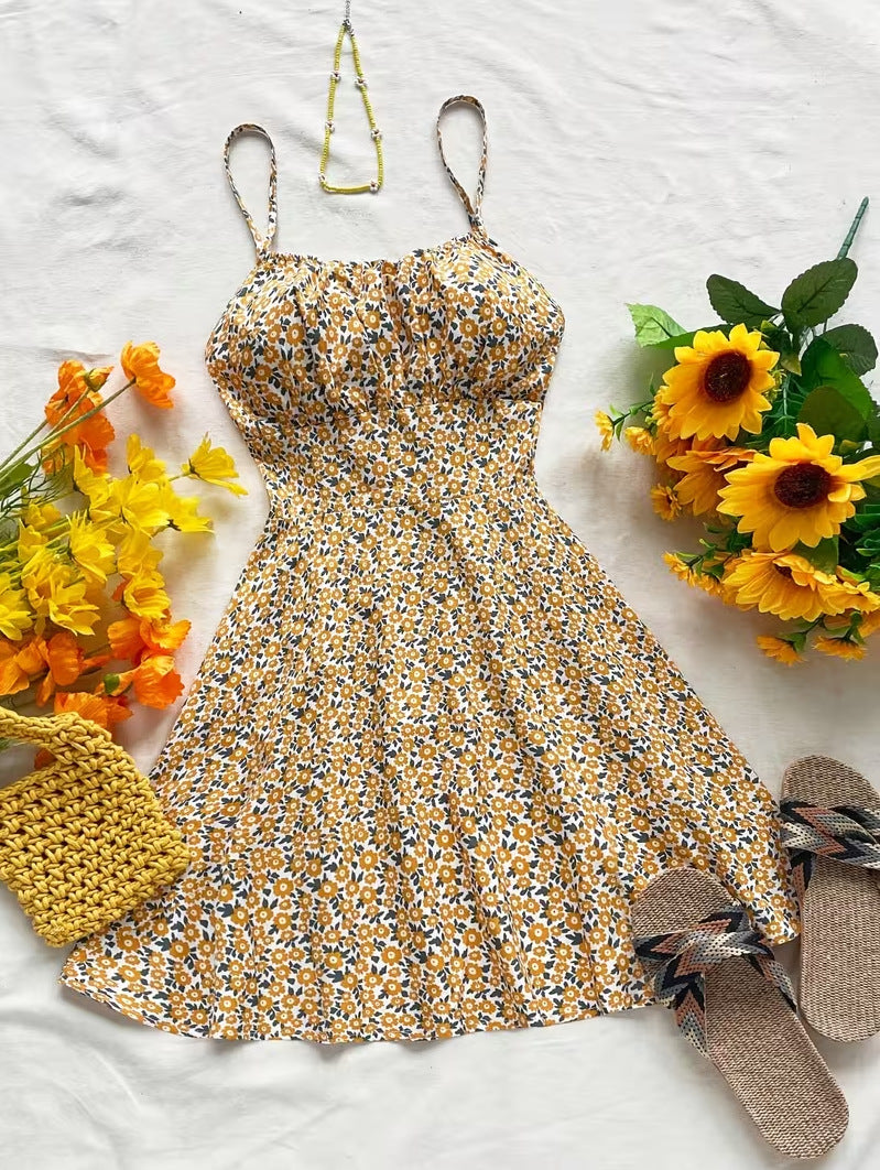 Summer Floral  Mini Dress