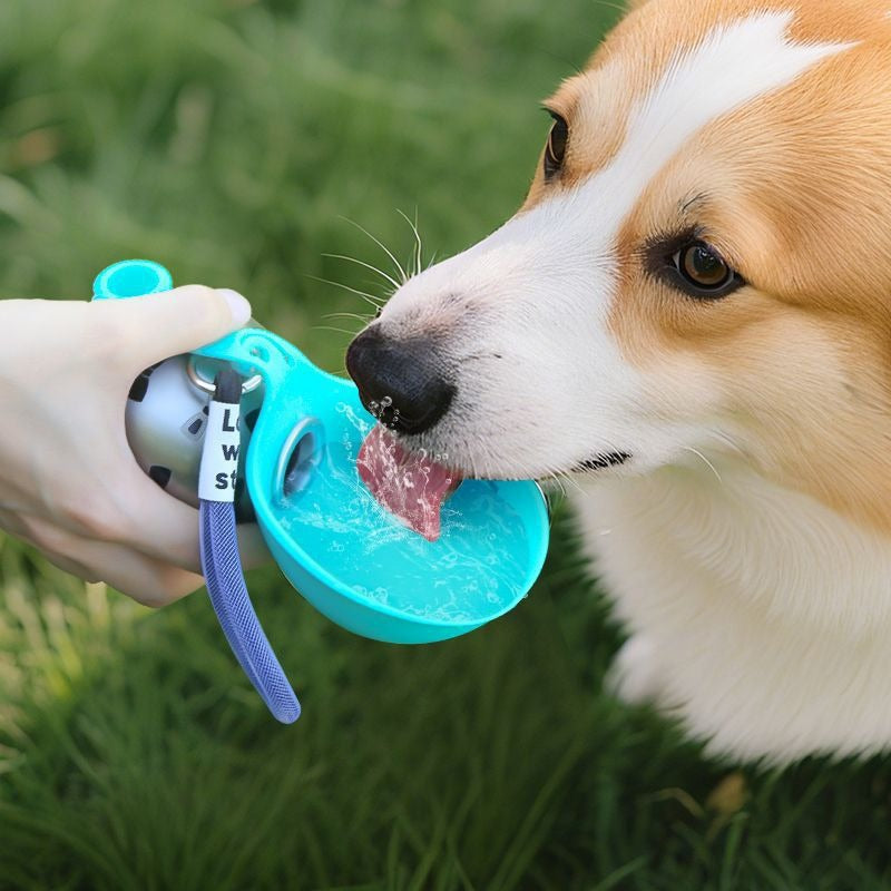 Portable Pet Water Bottle Stainless Steel Foldable Dispenser