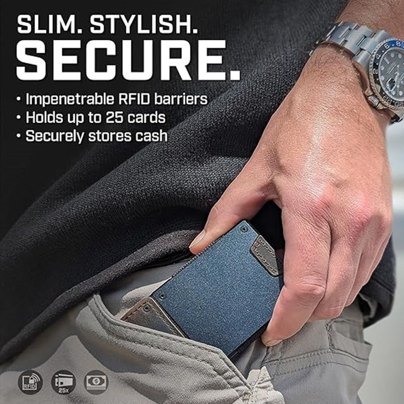 Ultra-Thin Genuine Leather Card Wallet