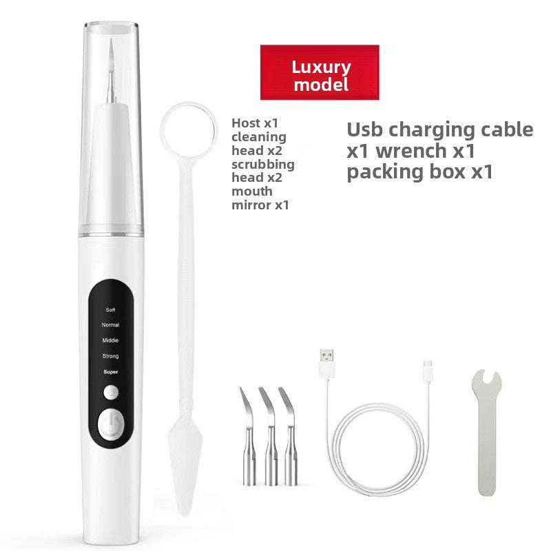 Ultrasonic Electric Tooth Cleaner with LED Light