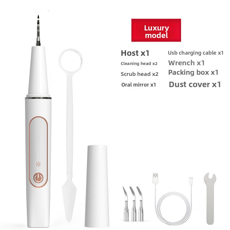Ultrasonic Electric Tooth Cleaner with LED Light