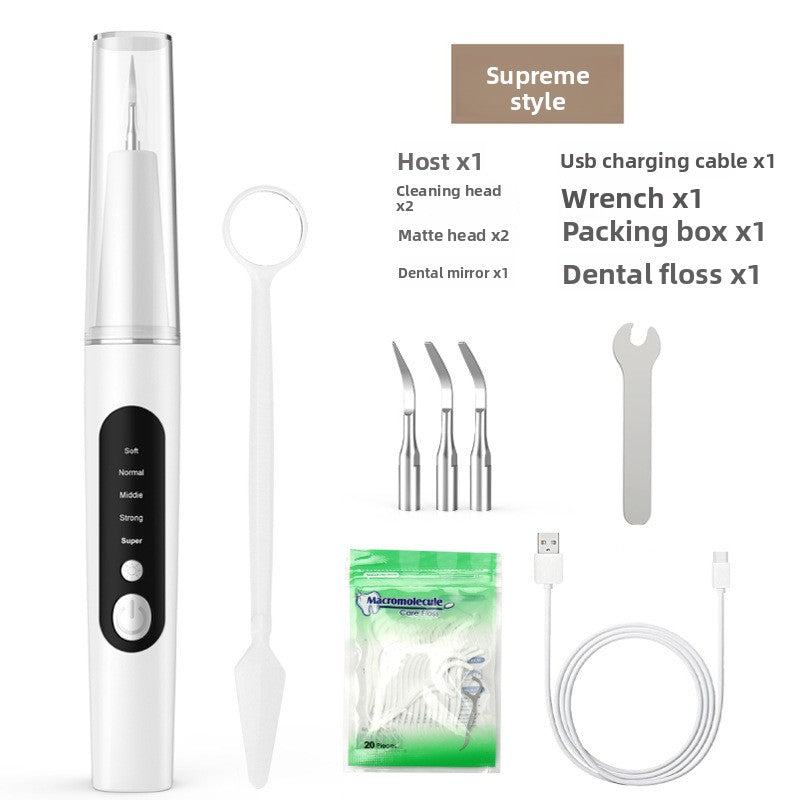 Ultrasonic Electric Tooth Cleaner with LED Light