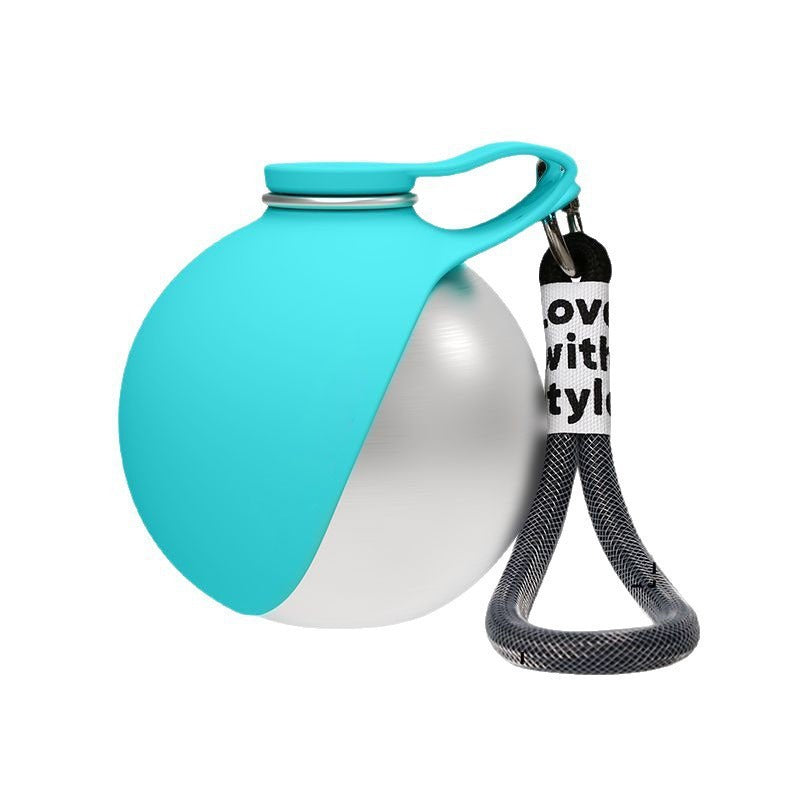 Portable Pet Water Bottle Stainless Steel Foldable Dispenser